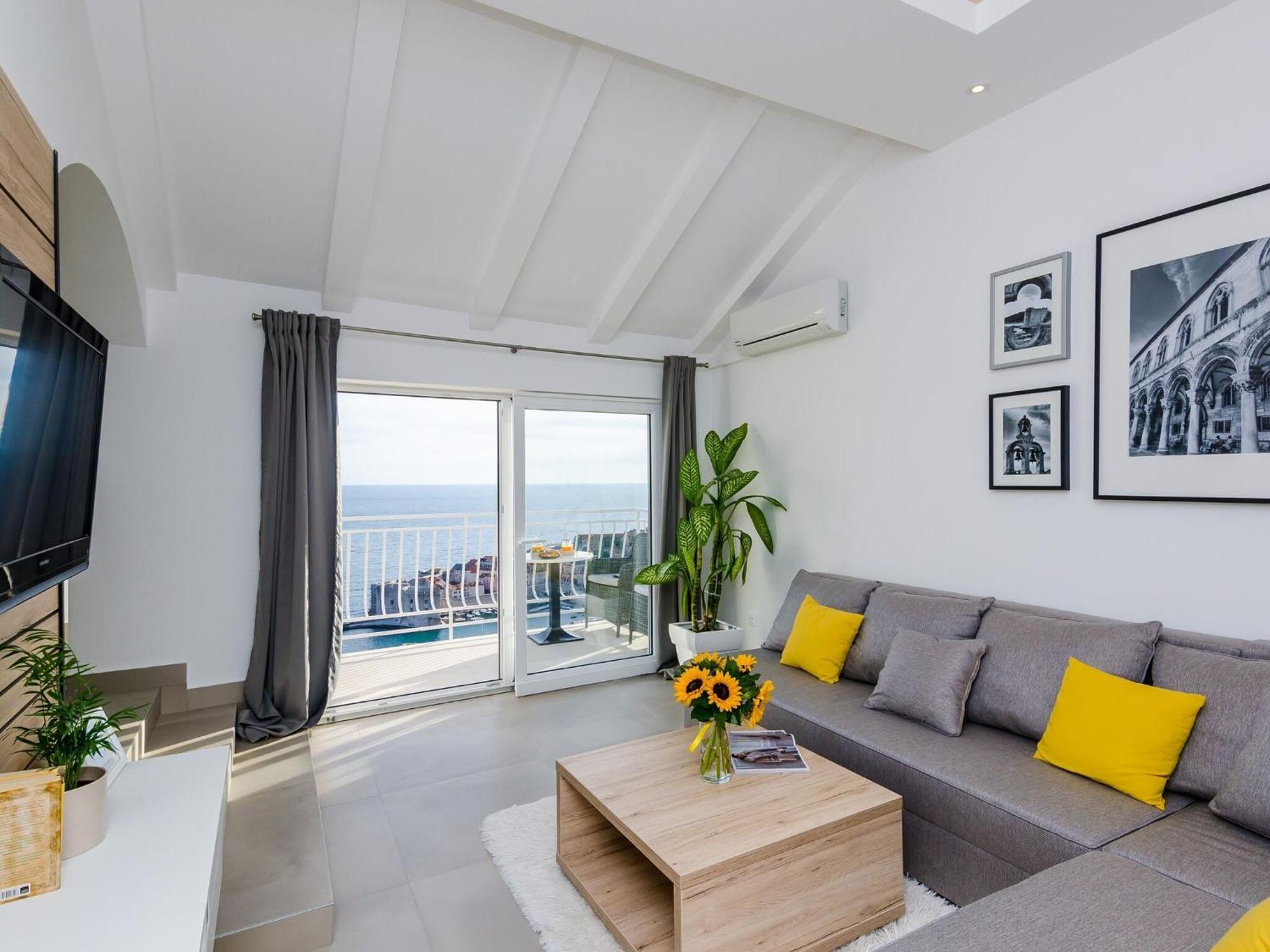 Ploce Apartments-One-Bedroom Apartment With Terrace And Sea View Ragusa Esterno foto